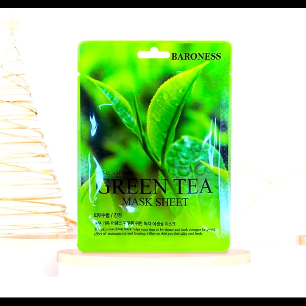 Green tea mask sheet